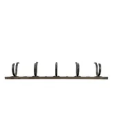 Spectrum Richmond Wall Mount 5-Hook Wood Rack