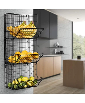 Sorbus 3 Tier Wall Mounted Storage Rack