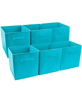 Sorbus 11 Inch Pack Foldable Fabric Storage Cube Bins with Handles - for Organizing Pantry, Closet, Nursery, Playroom