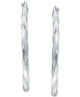 Giani Bernini Twist Hoop Earrings in Sterling Silver, Created for Macy's