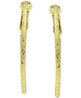 Giani Bernini Textured Hoop Earrings, 2" Created for Macy's