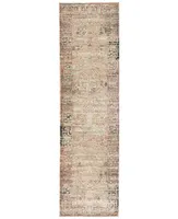 Km Home Silvano Sil-01 Beige 2'2" x 7'7" Runner Rug