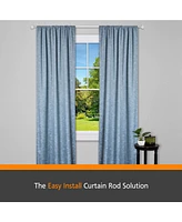 Kenney Fast Fit Easy Install Shania 5/8" Decorative Window Curtain Rod