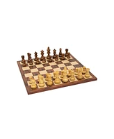 We Games Weighted Wooden Staunton Chess Set, 11.5 in. Board, 2.5 in. King