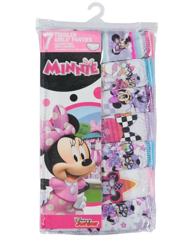 Disney's Minnie Mouse Cotton Panties, 7-Pack, Toddler Girls
