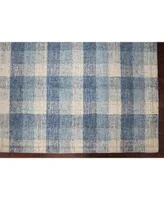 Amer Rugs Tartan Tra 11 Blue Rug