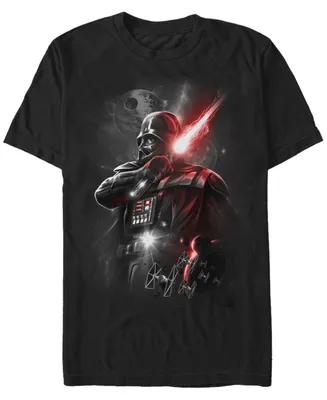 Fifth Sun Men's Star Wars Darth Vader Lightsaber Portrait Short Sleeve T-shirt