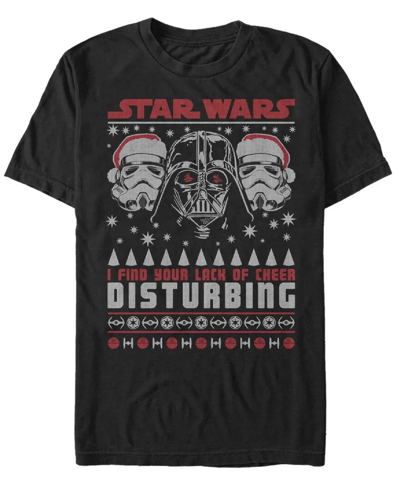 Fifth Sun Men's Star Wars Darth Vaderlack of Cheer Christmas Short Sleeve T-shirt