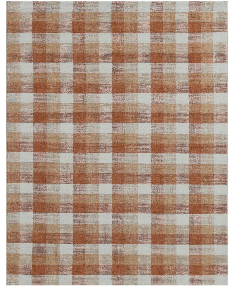 Amer Rugs Tartan Tra-10 Orange 5' x 7'6" Area Rug