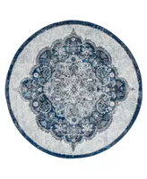 Amer Rugs Alexandria Alx- Navy 6'7" Round Rug