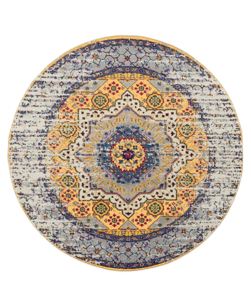 Closeout! Amer Rugs Manhattan Man- 6'6" Round Rug