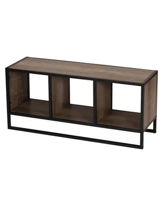 Household Essential Ashwood Open Cubby Coffee Table