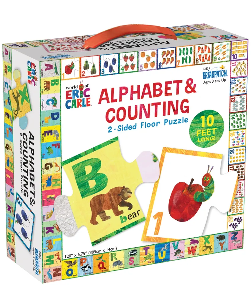 Briarpatch the World Of Eric Carle - Alphabet Counting 2-Sided Floor Puzzle