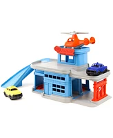 Green Toys Parking Garage With 3 Vehicles