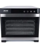 Aroma Afd-965SD 6 Tray Electric Food Dehydrator with Glass Door