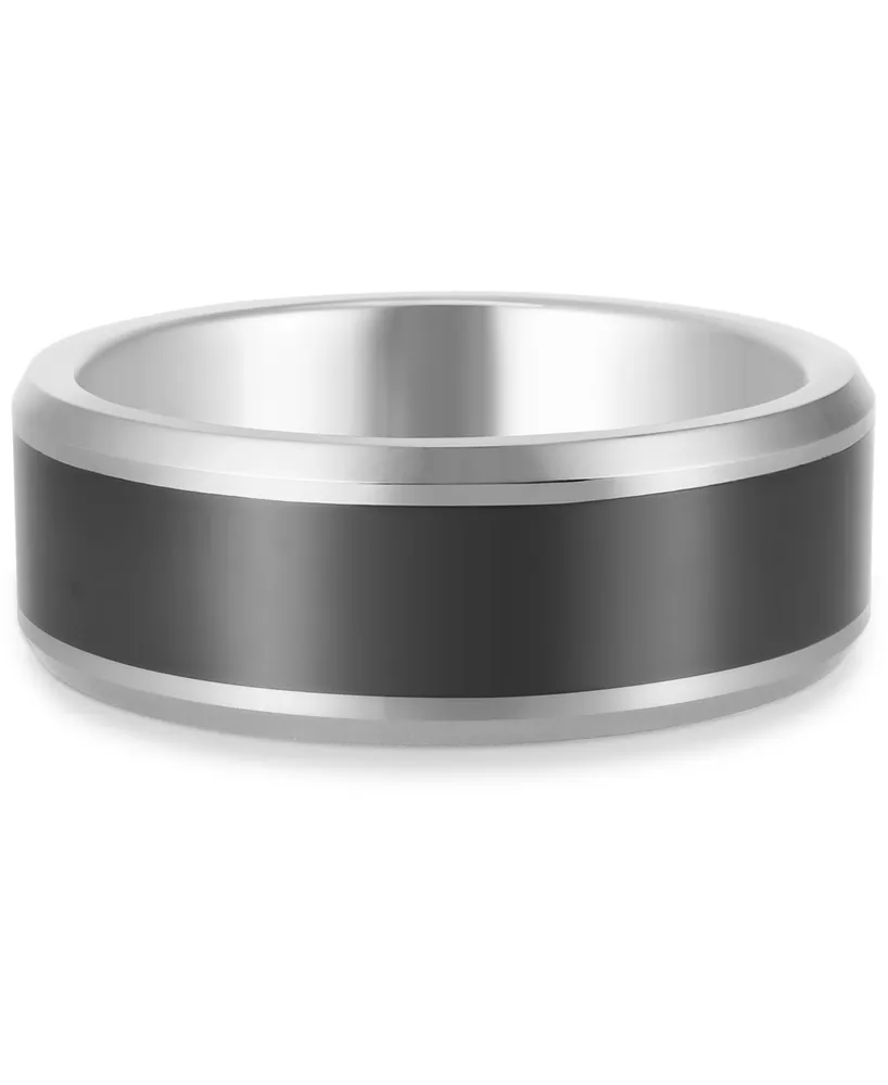 Men's Black Ceramic Band Tantalum