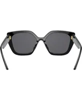 Prada Monochrome Rectangular Women's Sunglasses