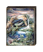 Designocracy Mer Angel Wall and Table Top Wooden Decor by Josephine Wall