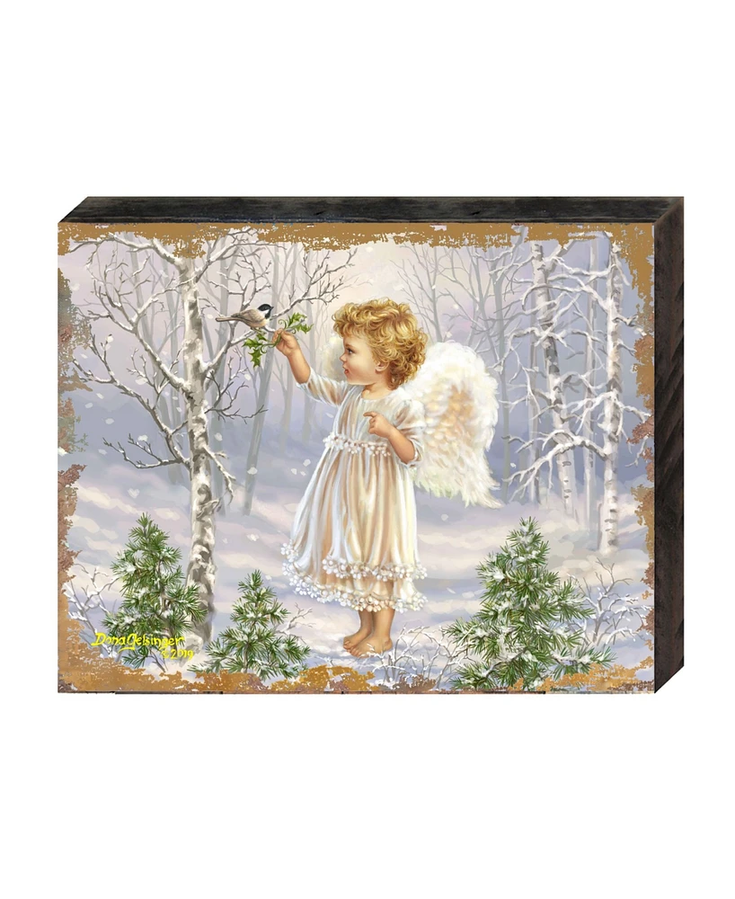 Designocracy by Dona Gelsinger Little-Winter-Blessings Wooden Block