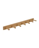 Spectrum Diversified Wall-Mounted Peg Wood Hook Rack