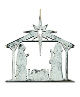 Designocracy Rising Star Nativity Wooden Decor