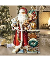 Designocracy by Dona Gelsinger Silent Night Santa Outdoor Decor