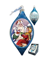 G.DeBrekht Santa Gift Giver Drop Glass Ornament