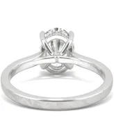 Charles & Colvard Moissanite Oval Engagement Ring (2-1/3 ct. t.w. Dew) 14k White Gold