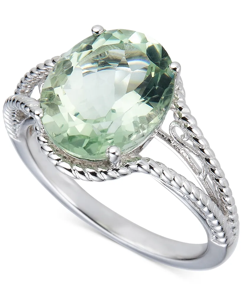 Amethyst Oval Swirl Ring (4 ct. t.w.) in Sterling Silver (Also in Sky Blue Topaz & Green Quartz)