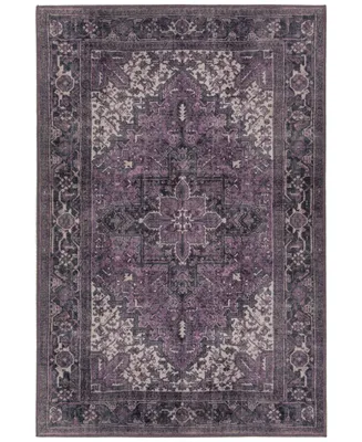 Closeout! D Style Tovia TOV03 Plum 2'3" x 7'7" Runner Rug