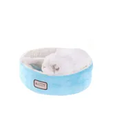 Armarkat 15" Soft Plush Round Dount Cat Beds and Dog Cuddler