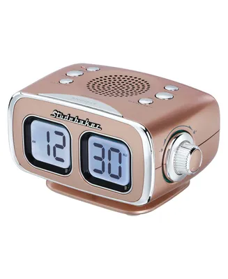 Studebaker SB3500RG Roommate Retro Digital Bluetooth Am/Fm Clock Radio