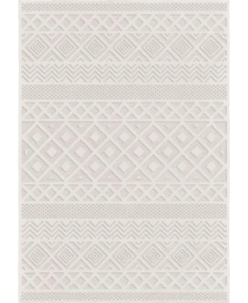 Edgewater Living Bourne Coastal Diamond Neutral Rug