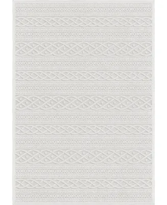 Closeout! Edgewater Living Bourne Jenna Neutral 7'9" x 10'10" Outdoor Area Rug