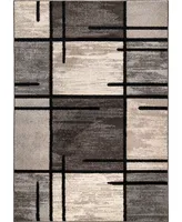 Closeout! Edgewater Living Chatel Armada Charcoal 5'3" x 7'6" Area Rug