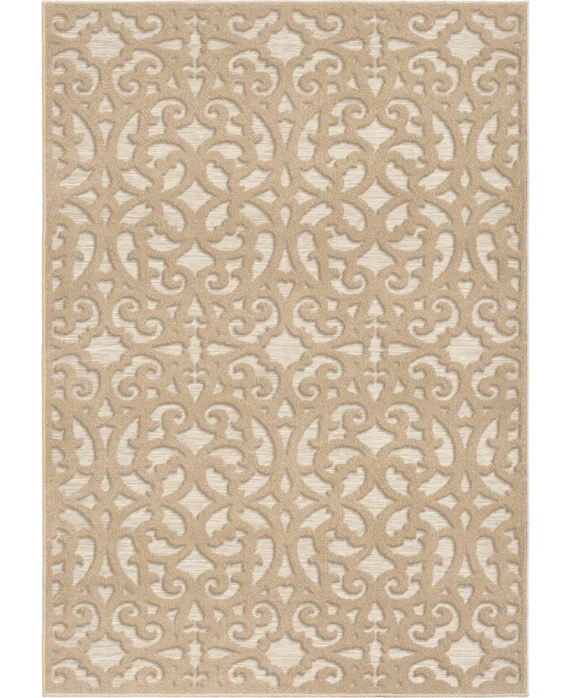 Closeout! Edgewater Living Bourne Seaborn Driftwood 5'2" x 7'6" Outdoor Area Rug