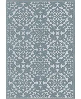 Closeout! Edgewater Living Bourne Lansing Bluestone 9' x 13' Outdoor Area Rug