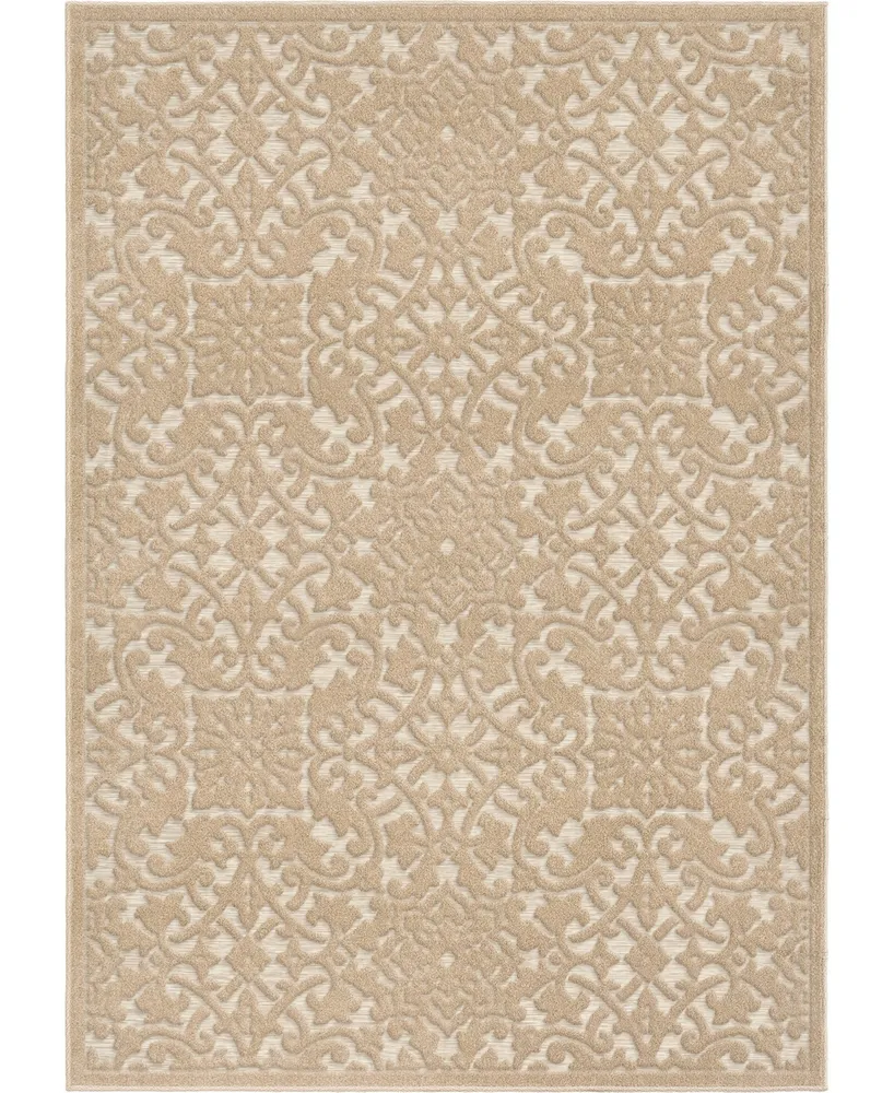 Closeout! Edgewater Living Bourne Biscay Driftwood 7'9" x 10'10" Outdoor Area Rug