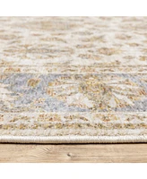 Oriental Weavers Maharaja 5091Z Ivory and Blue 6'7" x 9'6" Area Rug