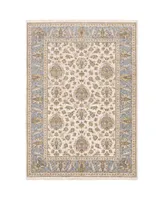 Jhb Designs Kumar Kum08 Ivory and Blue 9'10" x 12'10" Area Rug