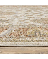 Oriental Weavers Maharaja 5091Z Rust and Ivory 7'10" x 10'10" Area Rug
