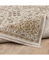 Oriental Weavers Maharaja 1J Ivory and Gold 2'3" x 7'6" Runner Rug