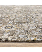 Oriental Weavers Maharaja 532D Gray and Tan 2' x 3' Area Rug