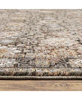Oriental Weavers Maharaja 71W Gray and Ivory 3'3" x 5' Area Rug