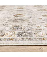 Oriental Weavers Maharaja 71W Ivory and Gold 7'10" x 10'10" Area Rug