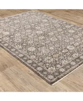 Jhb Designs Kumar Kum04 Gray and Ivory 2' x 3' Area Rug