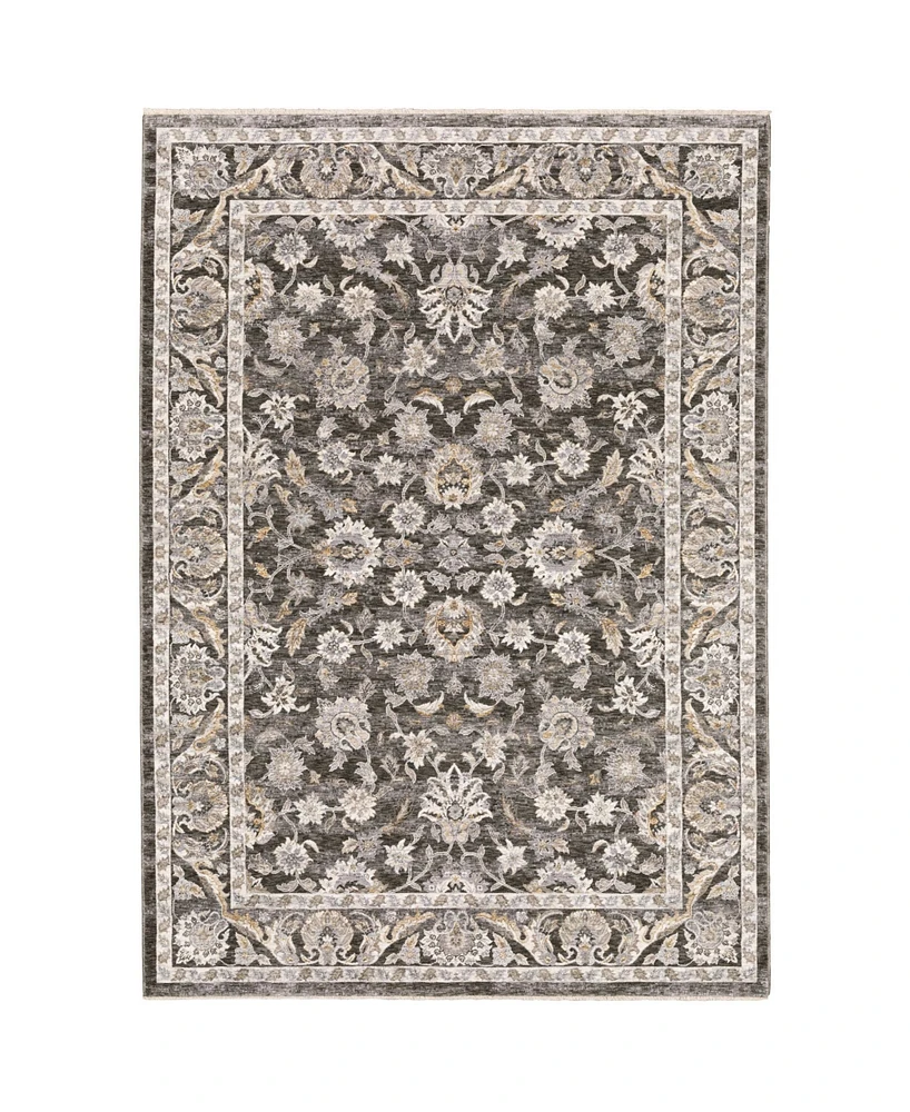 Oriental Weavers Maharaja 70E Gray and Ivory 3'3" x 5' Area Rug