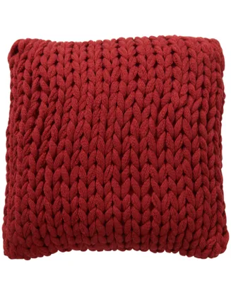 Cheer Collection Knitted Throw Pillow, 18" L x W