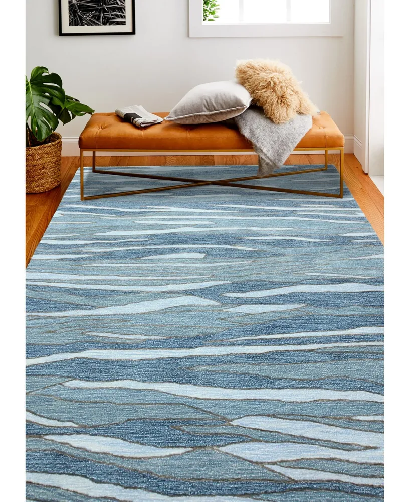 Bb Rugs Downtown Tud-02 Blue 5'6" x 8'6" Area Rug