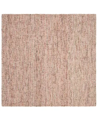 Safavieh Abstract 468 Beige and Rust 6' x 6' Square Area Rug